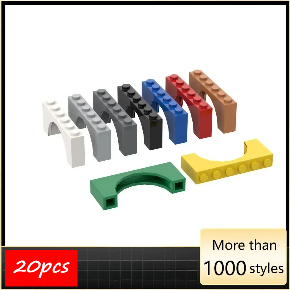 Diy Electronics Gift Ideas - 20 個ハイテク組み立て粒子 15254 アーチ 1x6x2 ビルディングブロックキットパーツアイデア