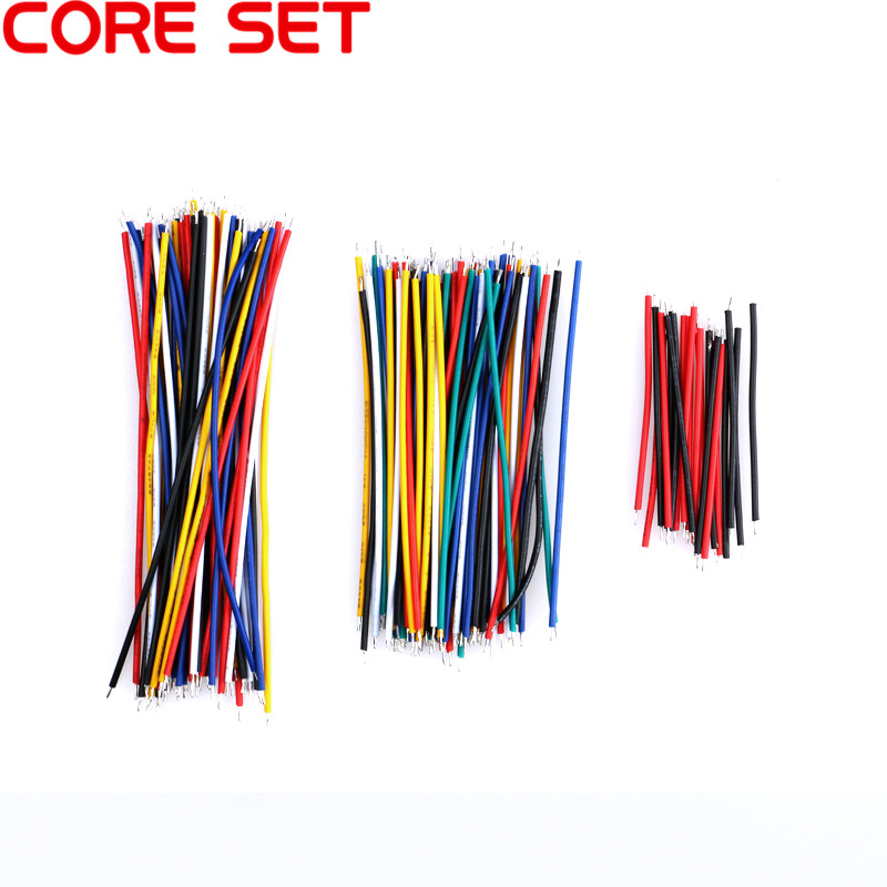 Breadboard Jumper Wire - 130PC 24AWG ブレッドボードジャンパ線ケーブルキット錫メッキダブル錫メッキコンポーネントパックカラフルな 13 種類 10