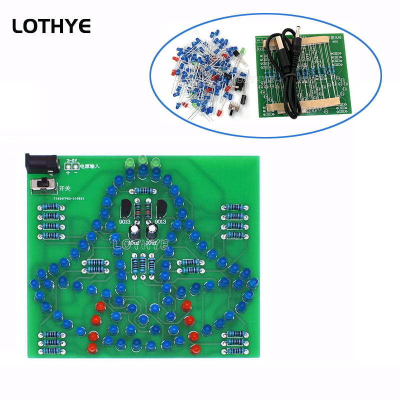 Diy Analog Electronics - Dc 3-5v ledライトスイング風チャイム研究所diy電子キット揺れ風チャイムアナログ電子生産トレーニングスイート