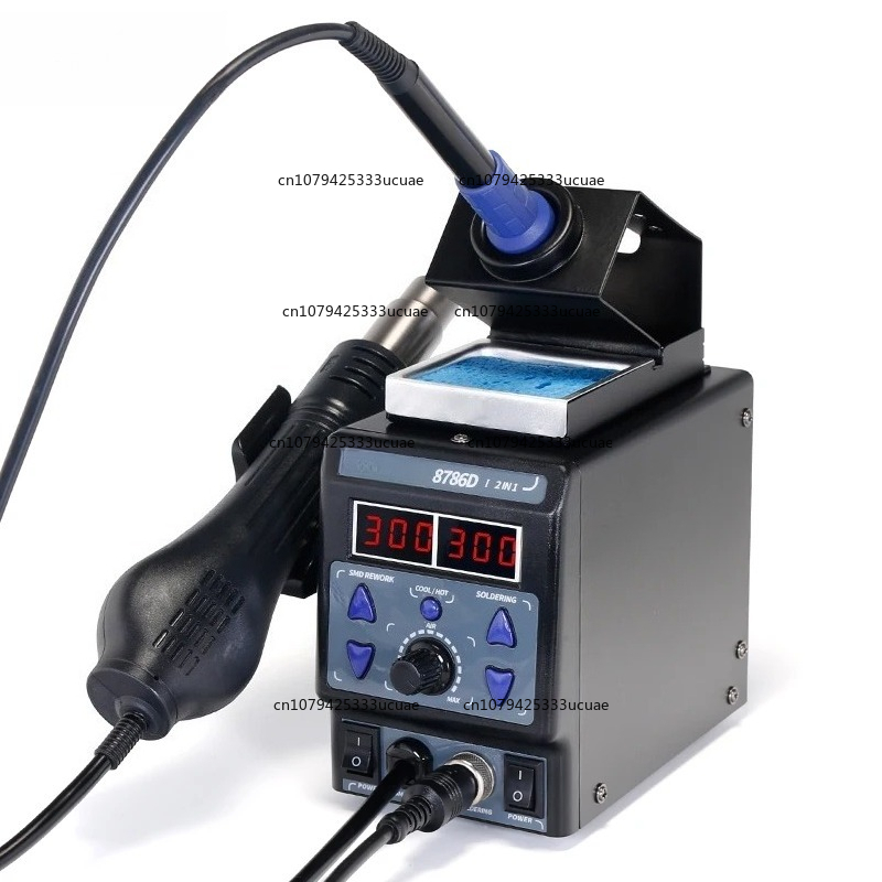 Hot Air Rework Station - 2-in-1 リワークステーション 8786DI アップグレード版 SMD はんだ付け＆ホットエアガン