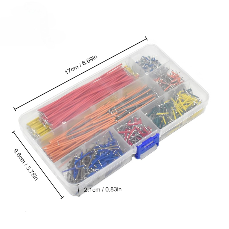 Breadboard Jumper Wire - 140/350/560/840 個 U 字型はんだなしブレッドボードジャンパーケーブルワイヤーキット PCB ブレッドボードプロトタイピング回路用、