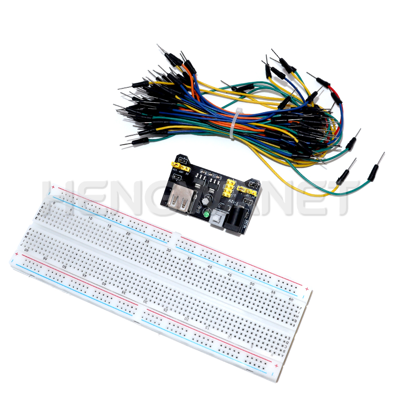 Breadboard Jumper Wire - MB-102 ブレッドボード 400 830 ポイント はんだ付け不要