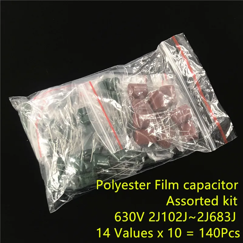 Capacitor Kit Assortment - 630V マイラーフィルムコンデンサ詰め合わせキット 14 値 x 10