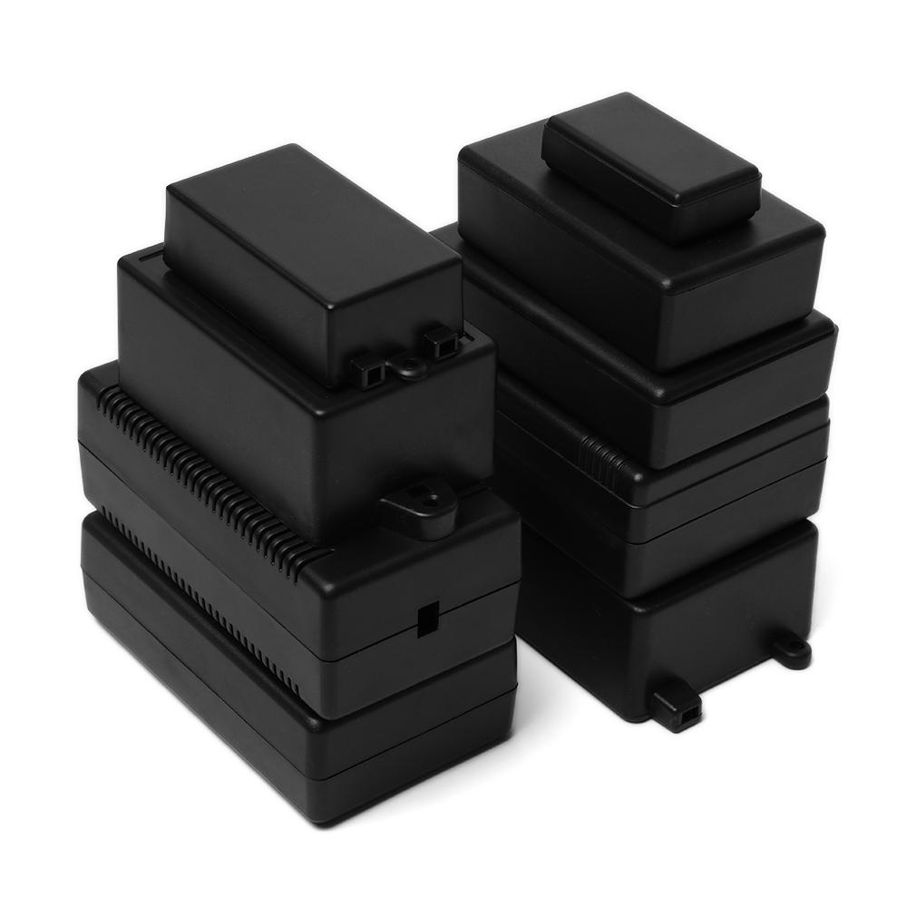 Diy Electronics Box - プラスチック製収納ケース,1ピース,黒,防水,日曜大工のハウジング,電子収納ボックス,化粧品