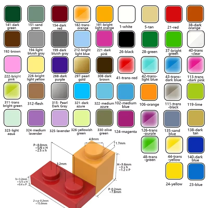 100個入り MOC 2420 プレート 2x2 ビルディン - Diy Electronics Gift Ideas のレビューと価格