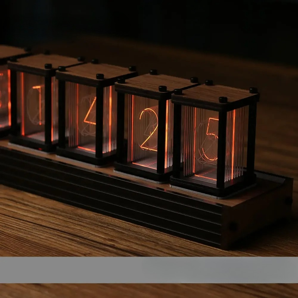 RGB ニキシー管時計 DIY 卓上時計 LED 電子デスク - Diy Electronics Gift Ideas のレビューと価格