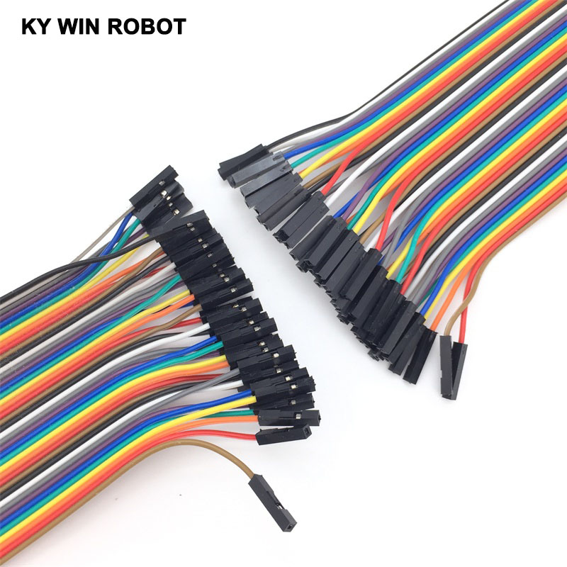 デュポンライン 40本 20cm 2.54mm 1p-1p  - Breadboard Jumper Wire のレビューと価格
