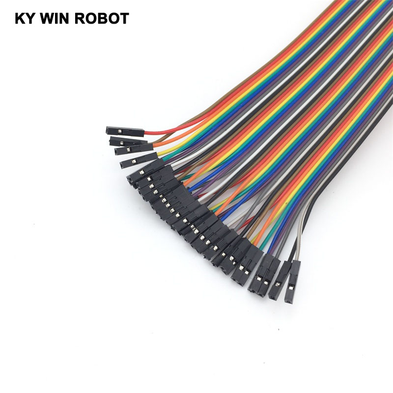 デュポンライン 40本 20cm 2.54mm 1p-1p  - Breadboard Jumper Wire のレビューと価格