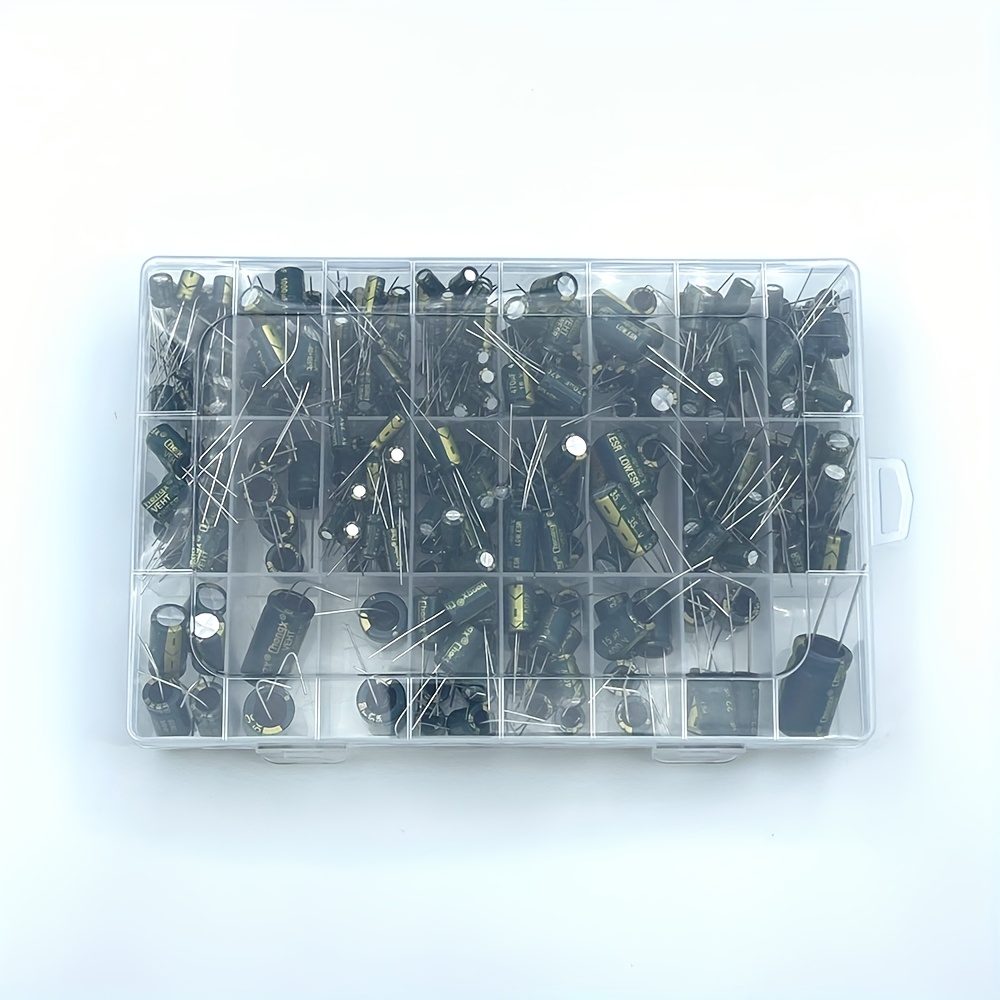 335 個アルミ電解コンデンサキット 24 値 10V-40 - Capacitor Kit Assortment のレビューと価格
