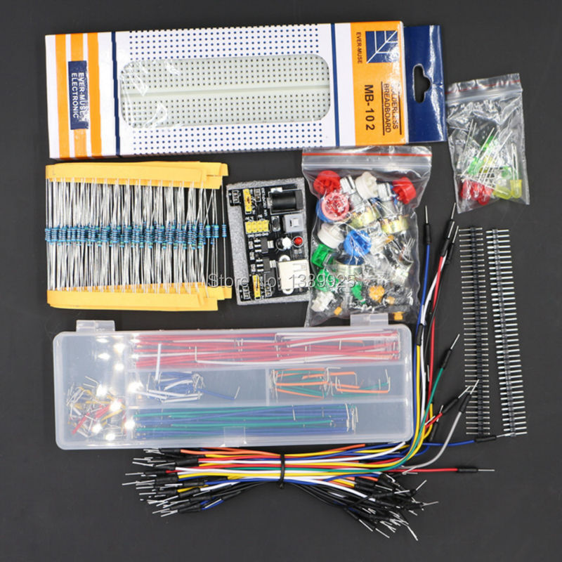 汎用部品パッケージ + 3.3V/5V 電源モジュール +  - Breadboard Jumper Wire のレビューと価格