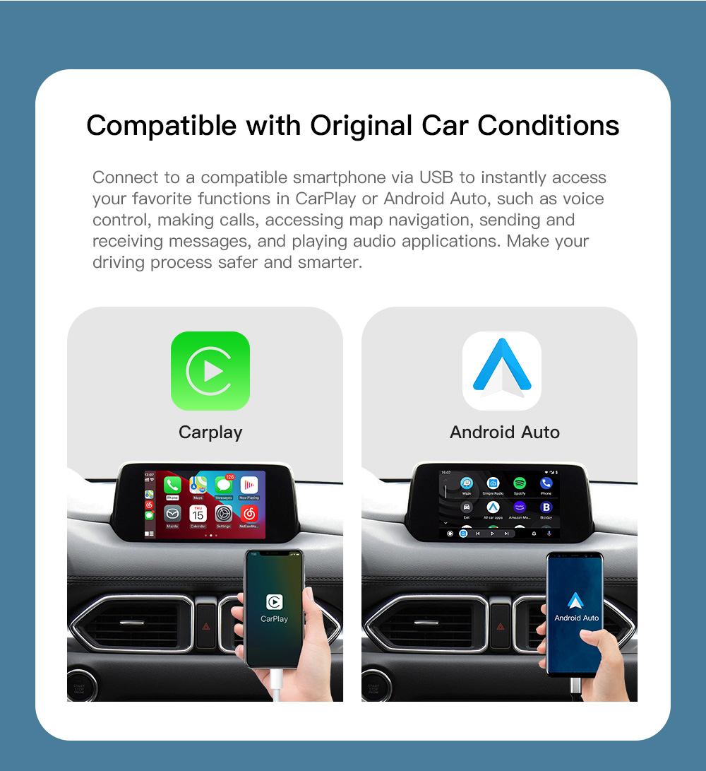 アップグレード CarPlay Android 自動 USB - Diy Electronics Radio のレビューと価格