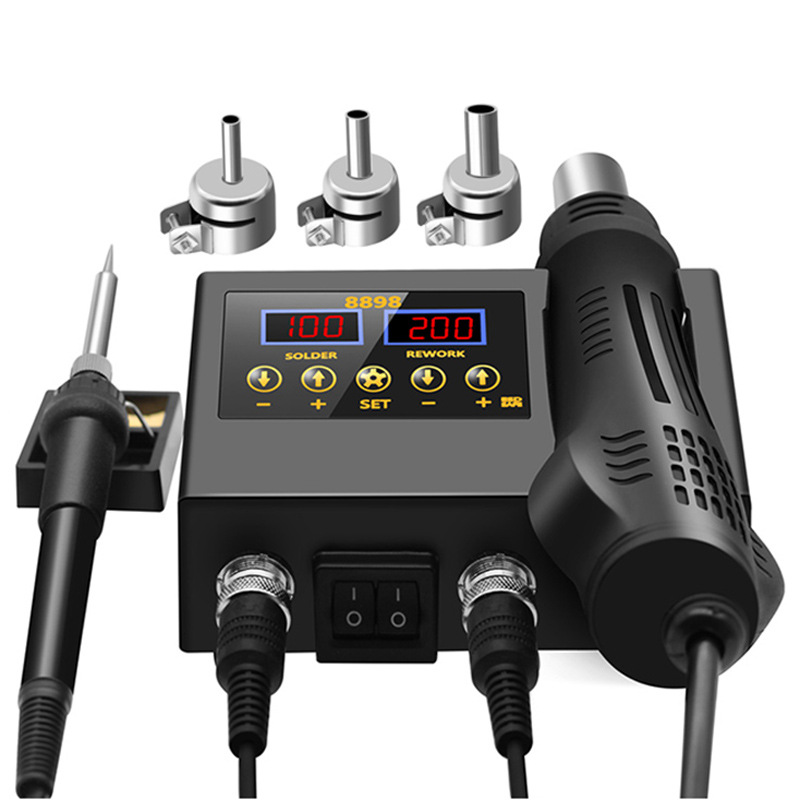 デジタルはんだ付けステーション 2in1 リワーク＆熱風ガン - Hot Air Rework Station のレビューと価格