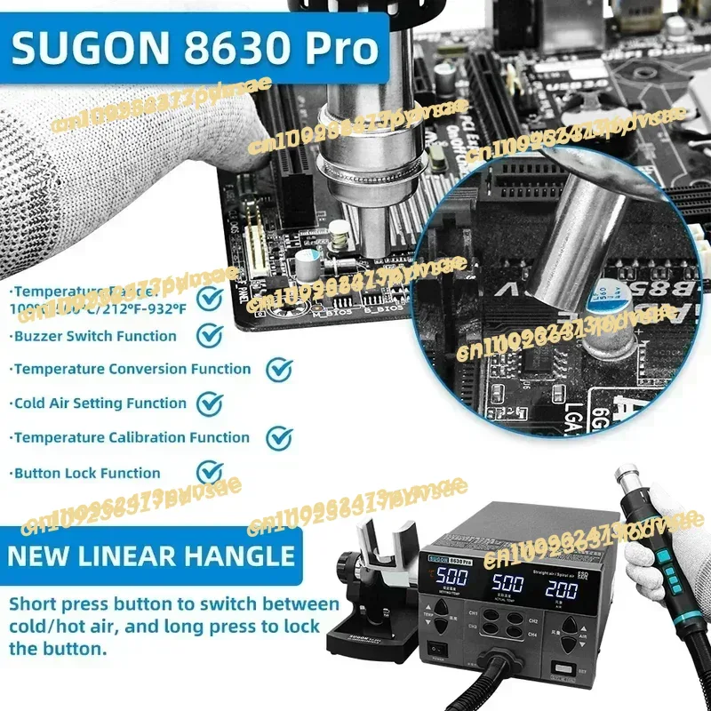 2025 2024 SUGON 8630Pro 1300W  - Hot Air Rework Station のレビューと価格