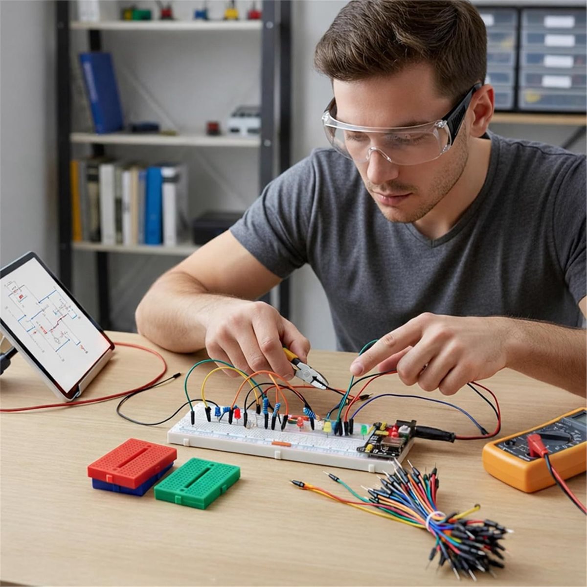 ブレッドボードキット 830穴ブレッドボード電源モジュール  - Breadboard Jumper Wire のレビューと価格