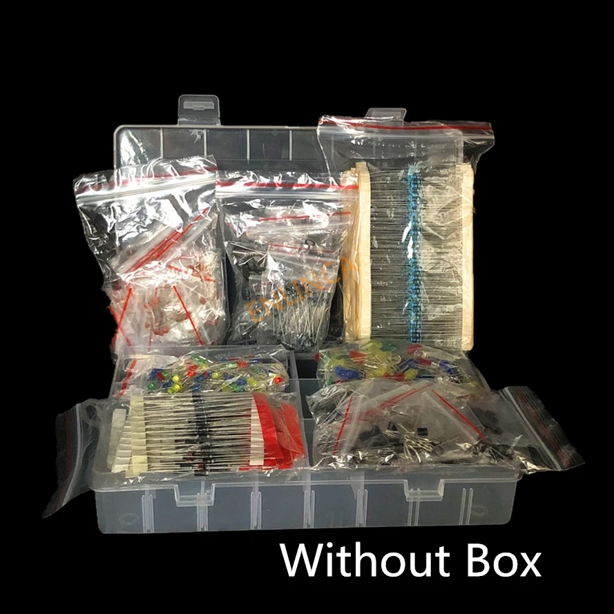 金属皮膜抵抗キットLEDダイオード電解コンデンサセラミックセ - Capacitor Kit Assortment のレビューと価格