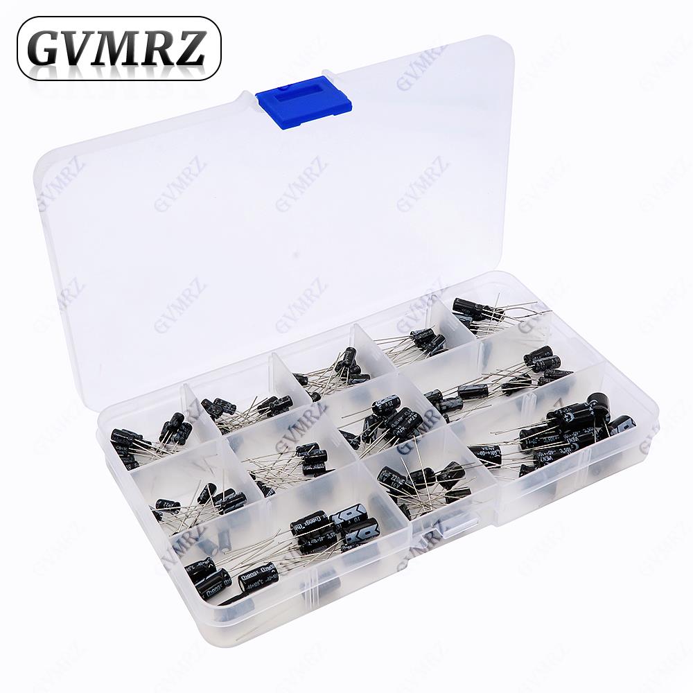 120個/ロット 12種類 1uF-470uF アルミ電解コ - Capacitor Kit Assortment のレビューと価格