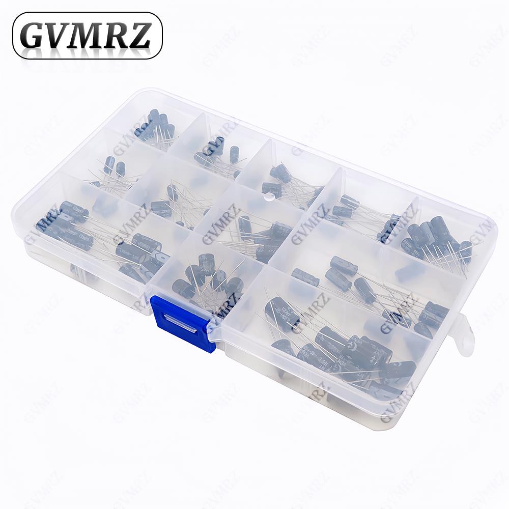 120個/ロット 12種類 1uF-470uF アルミ電解コ - Capacitor Kit Assortment のレビューと価格