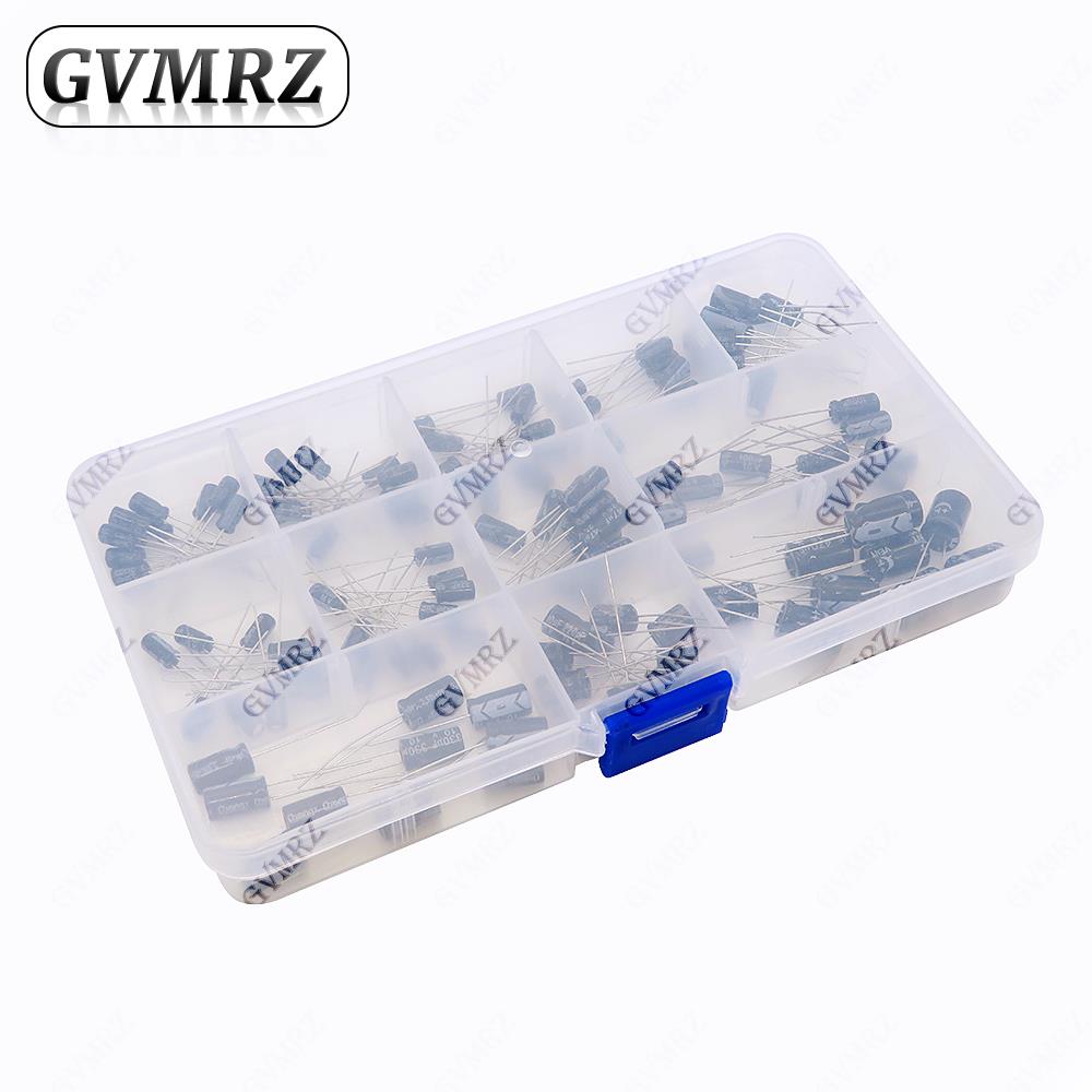 120個/ロット 12種類 1uF-470uF アルミ電解コ - Capacitor Kit Assortment のレビューと価格