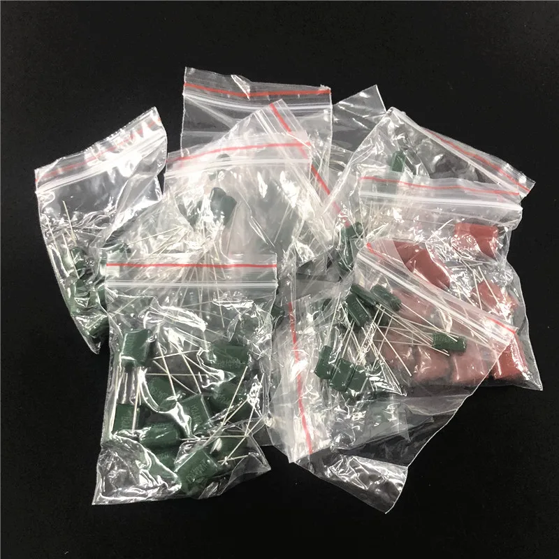 630V マイラーフィルムコンデンサ詰め合わせキット 14  - Capacitor Kit Assortment のレビューと価格