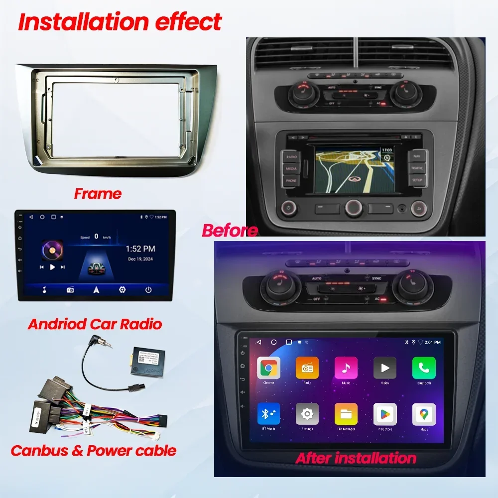 シートアルテア2004 2005 - 2012 2013 2 - Diy Electronics Radio のレビューと価格