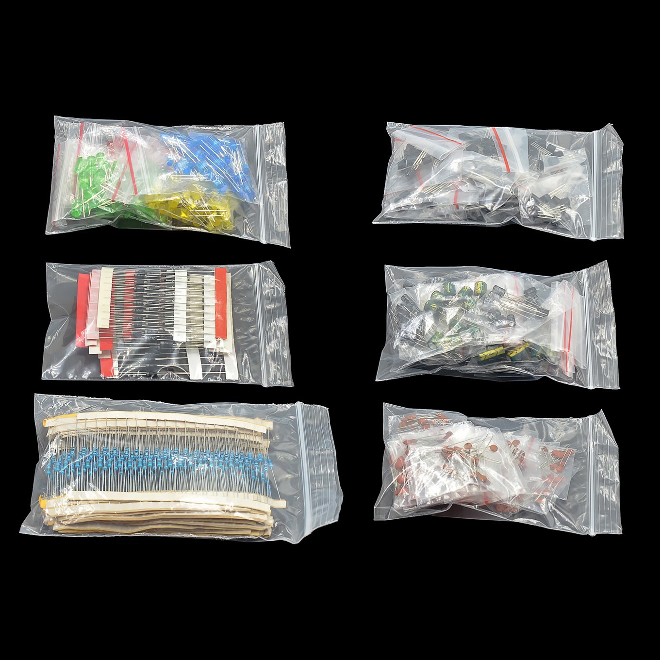 電子部品キット金属フィルム抵抗器詰め合わせキット LED ダ - Capacitor Kit Assortment のレビューと価格