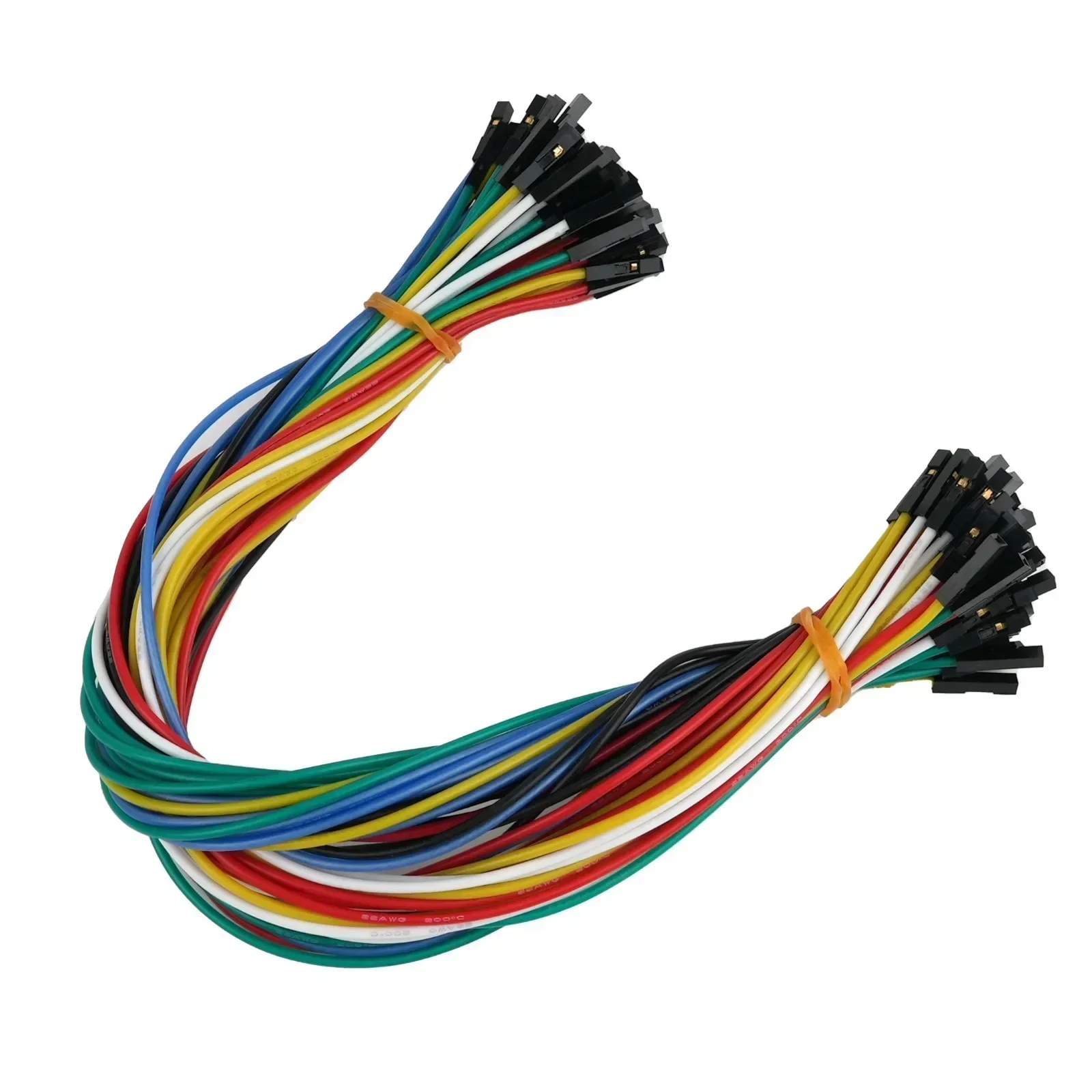 30cm 22AWG シリコンジャンパーワイヤーセット、金メ - Breadboard Jumper Wire のレビューと価格