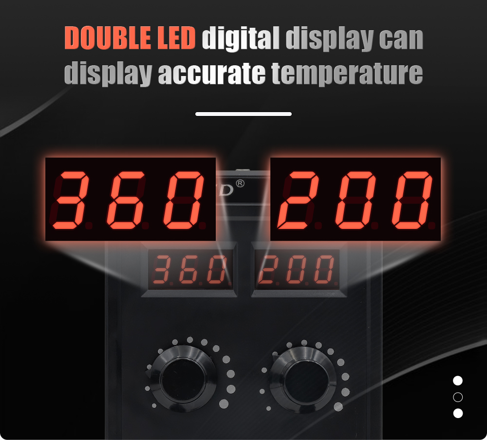 JCD 8586D はんだ付けステーション 2 IN 1 7 - Hot Air Rework Station のレビューと価格