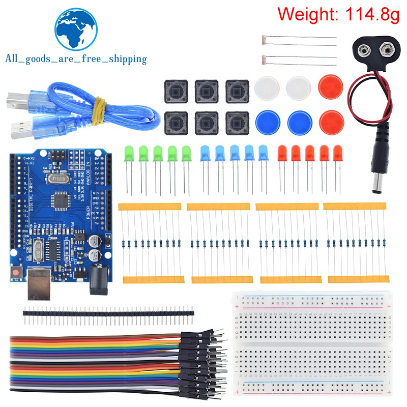 TZTスターターキット UNOR3ミニブレッドボード LED - Breadboard Jumper Wire のレビューと価格