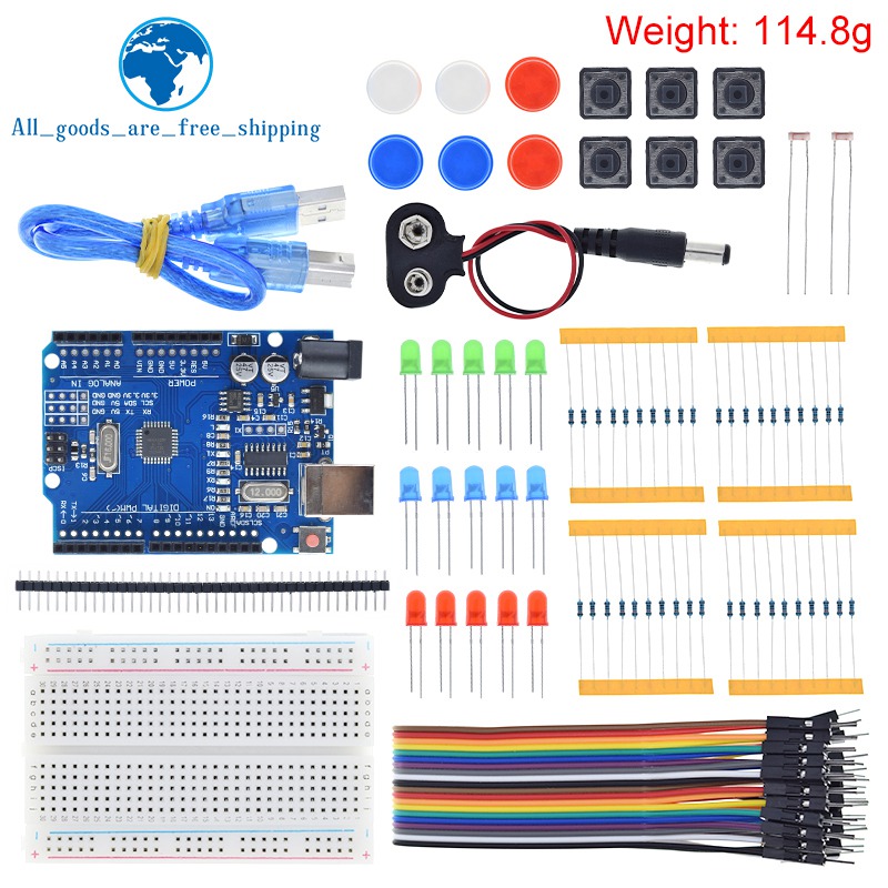 TZTスターターキット UNOR3ミニブレッドボード LED - Breadboard Jumper Wire のレビューと価格