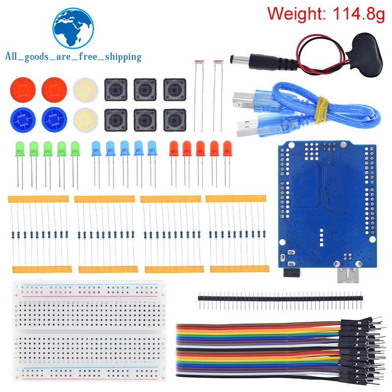 TZTスターターキット UNOR3ミニブレッドボード LED - Breadboard Jumper Wire のレビューと価格